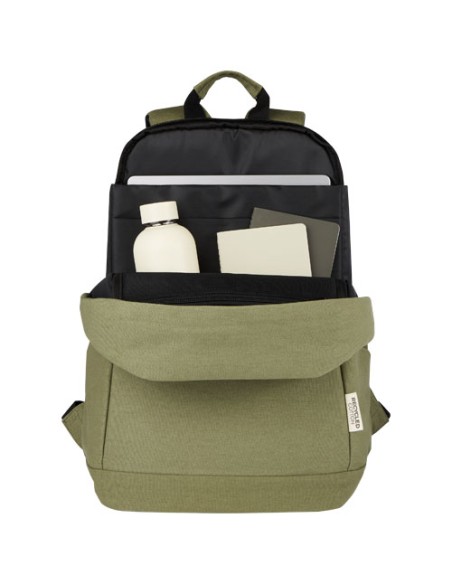 Zaino antifurto per portatile da 15,6" in canvas riciclato certificato GRS Joey - 18L