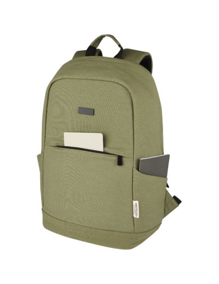 Zaino antifurto per portatile da 15,6" in canvas riciclato certificato GRS Joey - 18L
