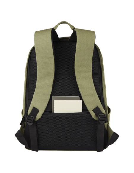 Zaino antifurto per portatile da 15,6" in canvas riciclato certificato GRS Joey - 18L