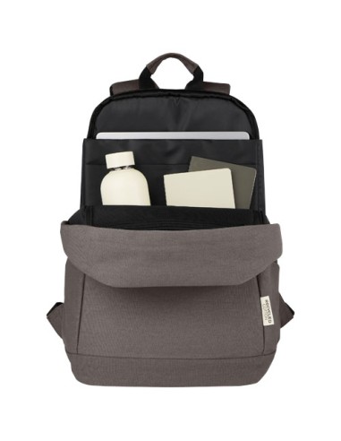 Zaino antifurto per portatile da 15,6" in canvas riciclato certificato GRS Joey - 18L