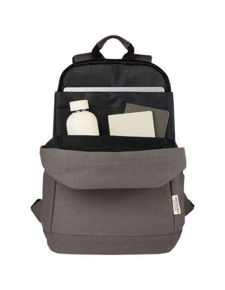 Zaino antifurto per portatile da 15,6" in canvas riciclato certificato GRS Joey - 18L