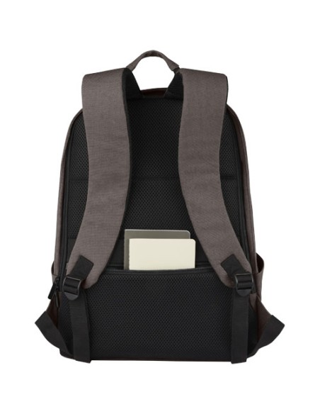 Zaino antifurto per portatile da 15,6" in canvas riciclato certificato GRS Joey - 18L