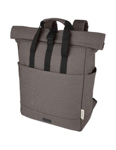 Zaino rolltop per portatile da 15" in canvas riciclato certificato GRS Joey - 15L