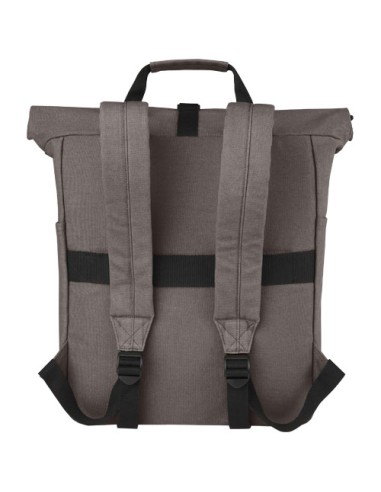 Zaino rolltop per portatile da 15" in canvas riciclato certificato GRS Joey - 15L
