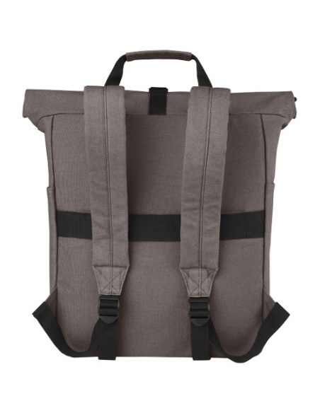 Zaino rolltop per portatile da 15" in canvas riciclato certificato GRS Joey - 15L