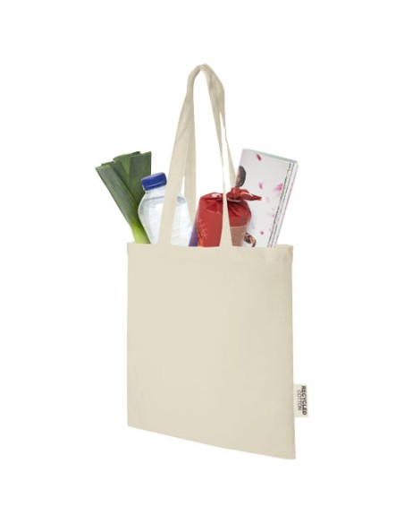 Tote bag in cotone riciclato GRS da 140 g/m2 Madras - 7L