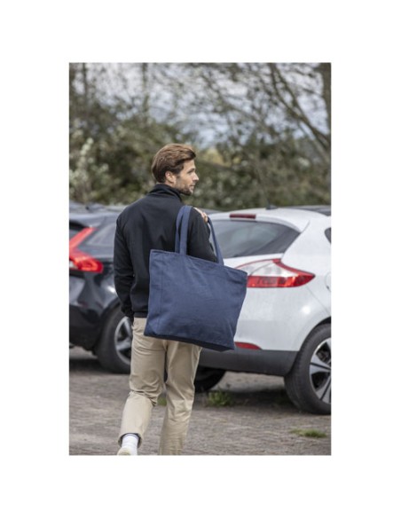 Tote bag in materiale riciclato da 500 g/m² Trace Weekender Aware™