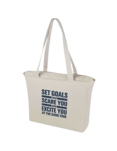 Tote bag in materiale riciclato da 500 g/m² Trace Weekender Aware™