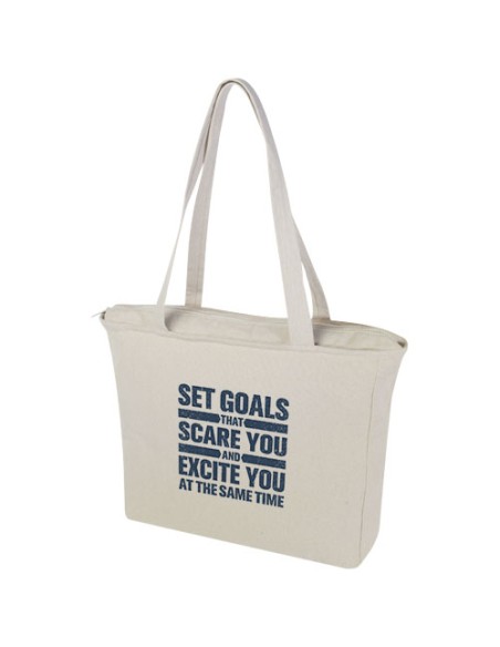 Tote bag in materiale riciclato da 500 g/m² Trace Weekender Aware™