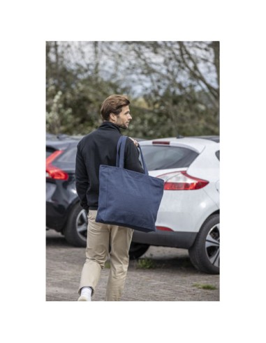 Tote bag in materiale riciclato da 500 g/m² Trace Weekender Aware™
