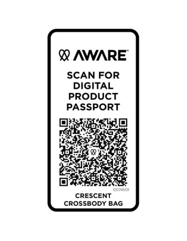 Borsa a tracolla Aware™ in materiale riciclato da 500 g/m² Trace