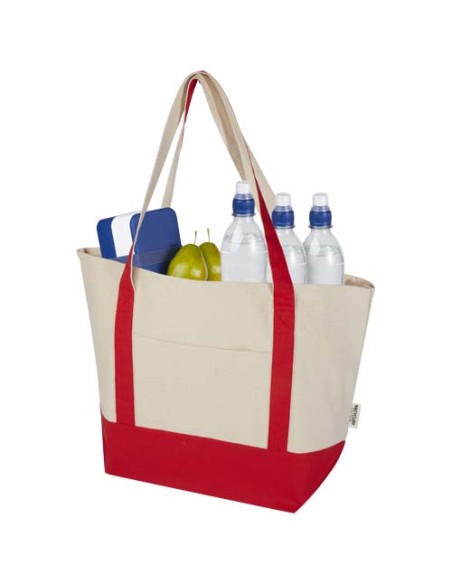 Tote bag in cotone riciclato certificato GRS da 320 g/m² Sam