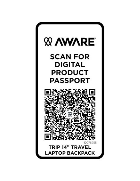 Zaino da viaggio per portatile da 14" in materiale riciclato da 9 litri Trip Aware™