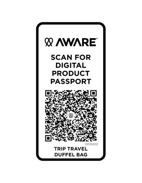 Borsone da viaggio in materiale riciclato da 42 litri Trip Aware™