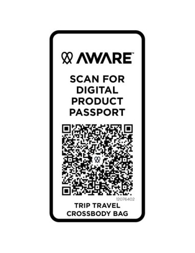 Borsa a tracolla da viaggio in materiale riciclato da 1 litro Trip Aware™
