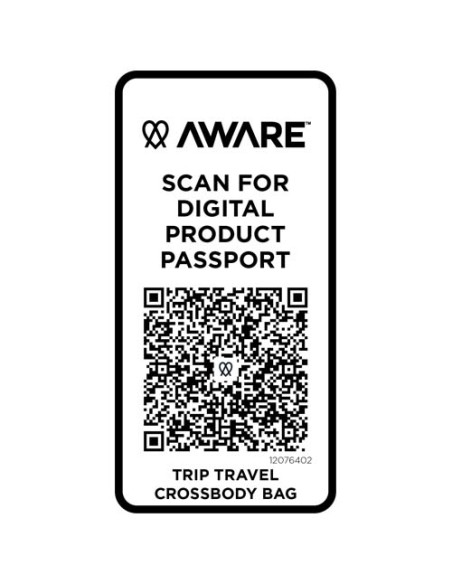 Borsa a tracolla da viaggio in materiale riciclato da 1 litro Trip Aware™