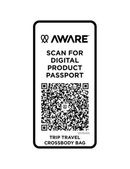 Borsa a tracolla da viaggio in materiale riciclato da 1 litro Trip Aware™