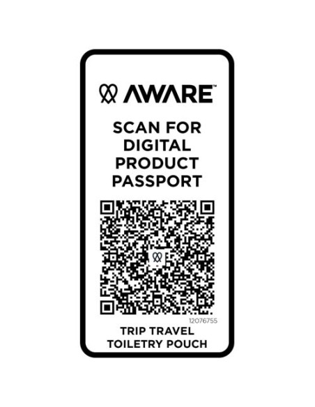 Beauty case da viaggio in materiale riciclato da 2 litri Trip Aware™