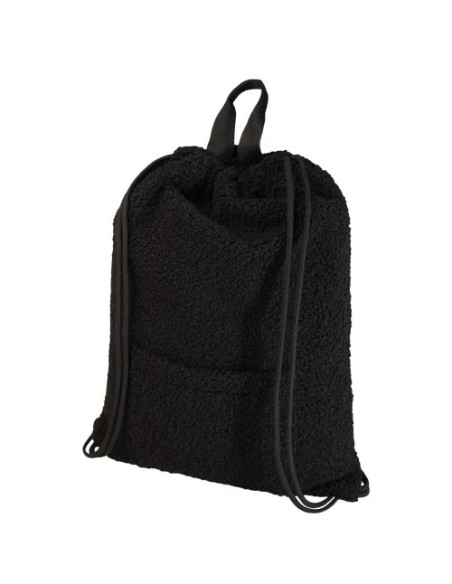 Zaino con cordoncino in sherpa riciclato certificato GRS da 9 litri Bear