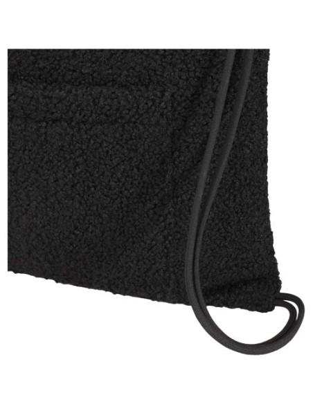 Zaino con cordoncino in sherpa riciclato certificato GRS da 9 litri Bear