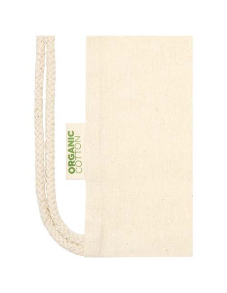 Borsa con cordoncino in tessuto biologico certificato OCS da 100 g/m² Odisha - 5L