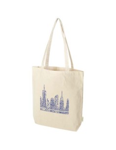 Tote bag da 11 litri con base ampia in tessuto biologico certificato OCS da 180 g/m² Odisha 