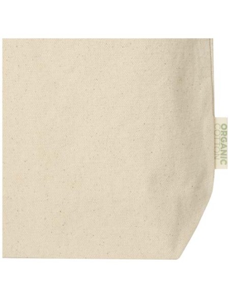 Tote bag da 11 litri con base ampia in tessuto biologico certificato OCS da 180 g/m² Odisha 