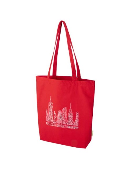 Tote bag da 11 litri con base ampia in tessuto biologico certificato OCS da 180 g/m² Odisha 