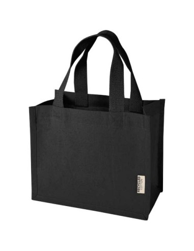 Tote bag mini a soffietto in cotone riciclato certificato GRS da 220 g/m² Odessa - 9L
