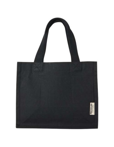 Tote bag mini a soffietto in cotone riciclato certificato GRS da 220 g/m² Odessa - 9L