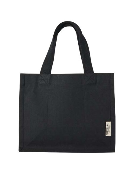 Tote bag mini a soffietto in cotone riciclato certificato GRS da 220 g/m² Odessa - 9L