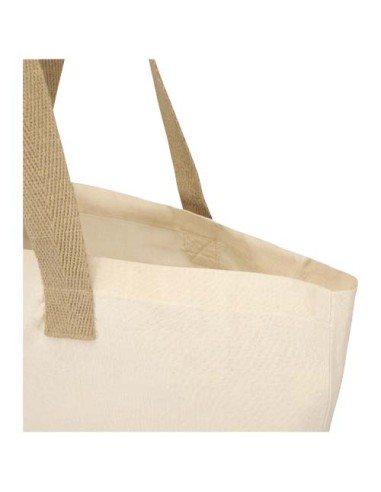 Tote bag pieghevole in cotone riciclato certificato GRS da 140 g/m² Sierra - 7L