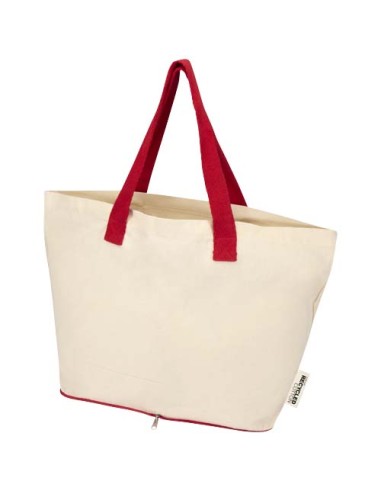 Tote bag pieghevole in cotone riciclato certificato GRS da 140 g/m² Sierra - 12L
