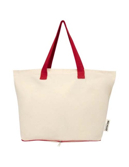 Tote bag pieghevole in cotone riciclato certificato GRS da 140 g/m² Sierra - 12L