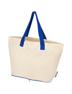 Tote bag pieghevole in cotone riciclato certificato GRS da 140 g/m² Sierra - 12L