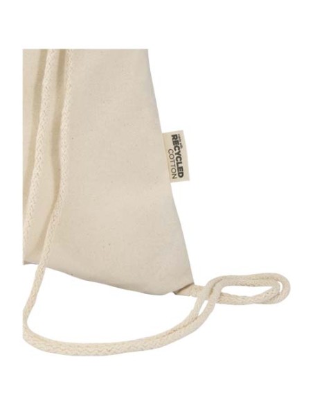 Borsa con cordoncino in materiale riciclato GRS da 180 g/m² Peru Blend - 5L