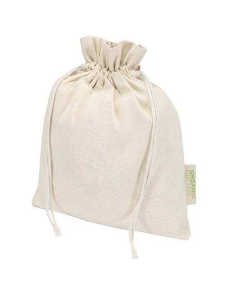 Sacchetto per confezione regalo in tessuto biologico da 140 g/m² certificato OCS, 30 x 25 cm Odisha