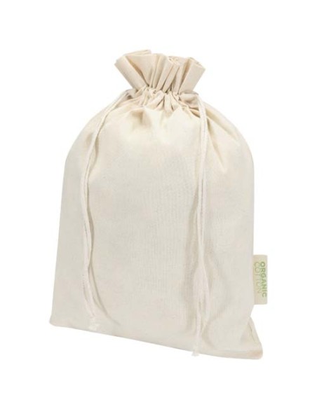 Sacchetto per confezione regalo in tessuto biologico da 140 g/m² certificato OCS, 42 x 30 cm Odisha