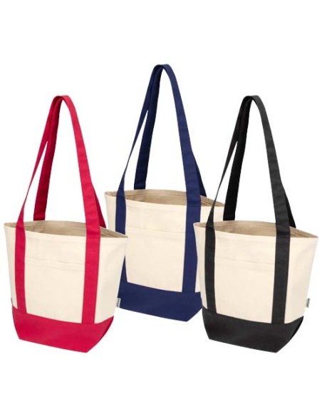 Tote bag mini in cotone riciclato certificato GRS da 320 g/m² Sam