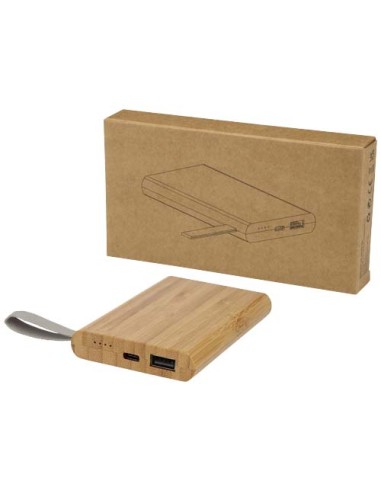 Power bank Tulda da 5000 mAh in bambù