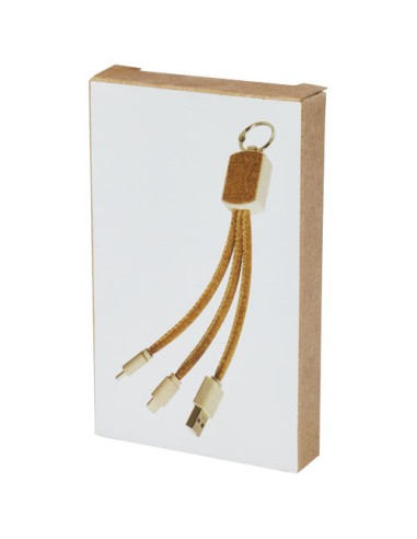 Cavo di ricarica 3 in 1 in sughero e paglia di grano Bates