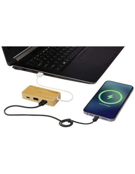 Hub USB in bambù Tapas