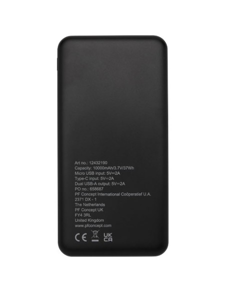 Power bank in plastica riciclata da 10.000 mAh Loop 