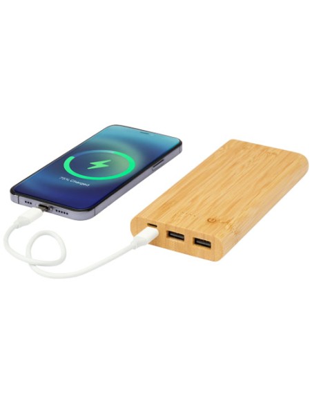 Power bank Tulda da 10,000 mAh in bambù