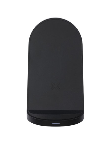 Stazione di ricarica in plastica riciclata RCS a doppia bobina da 15 W Loop