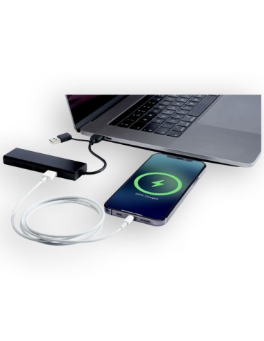 Hub USB 2.0 in alluminio riciclato RCS Rise