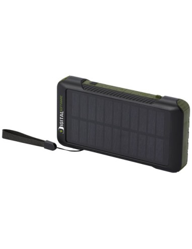 Power bank a dinamo solare in plastica riciclata RCS da 10.000 mAh Soldy 