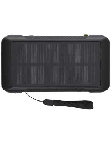Power bank a dinamo solare in plastica riciclata RCS da 10.000 mAh Soldy 