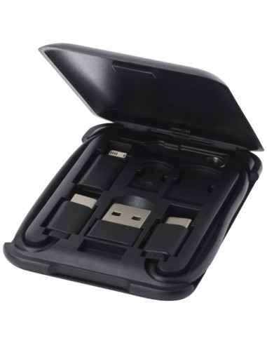 Cavo di ricarica modulare in plastica riciclata con supporto per telefono Savvy