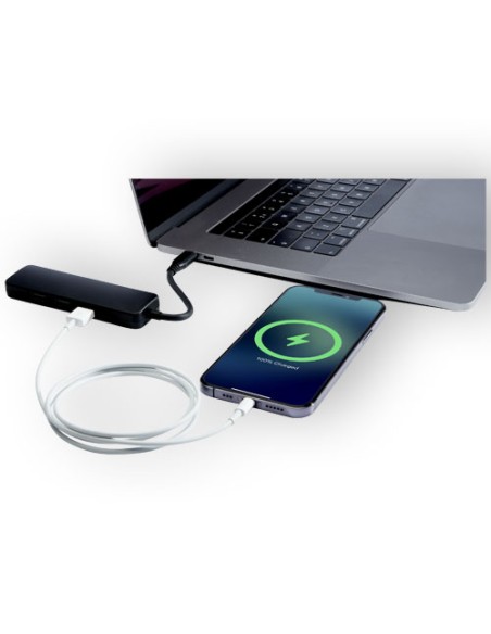 Adattatore multimediale USB 2.0-3.0 con porta HDMI in plastica riciclata certificata RCS Loop